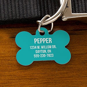 Bone Personalized Dog ID  Tag - Pet Expressions - 19035-B