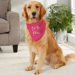 Pet Expressions Personalized Dog Bandana- Large - 19041-L