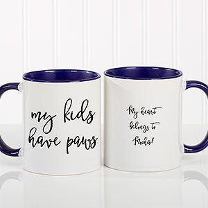 Personalized Coffee Mug 11 oz Blue - Pet Expressions - 19051-BL