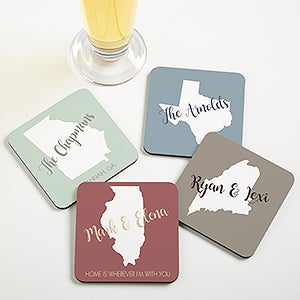 State Pride Personalized Coaster - 19069