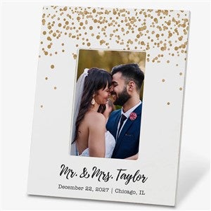 Sparkling Love Personalized Wedding 4x6 Tabletop Frame - Vertical - 19096-V