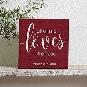 All Of Me... Personalized Shelf Block - 19126