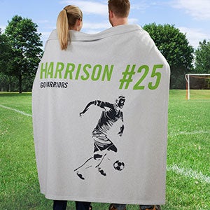 Sports Enthusiast Personalized 50x60 Sweatshirt Blanket - 19221-SW