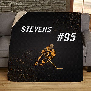 Sports Enthusiast Personalized 60x80 Sherpa Blanket - 19221-SL