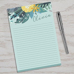 Modern Botanical Personalized Notepad - 19230