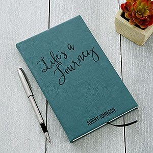 Adventure Awaits Personalized Teal Writing Journal - 19232