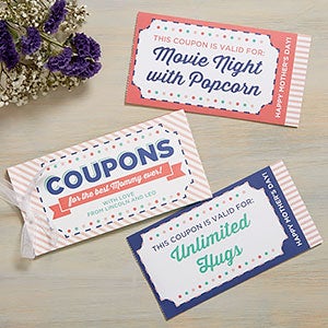 Mothers Day Personalized Coupon Book - 19233