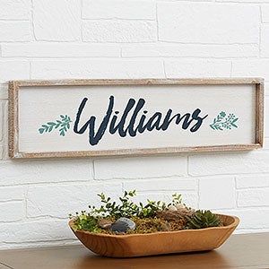 Cozy Home Personalized Whitewashed Wood Wall Art - 30x8 - 19251-30x8
