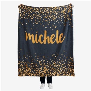 Sparkling Name Personalized 50x60 Plush Fleece Blanket - 19264