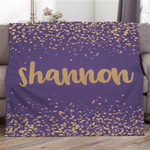 Sparkling Name Personalized 50x60 Lightweight Fleece Blanket - 19264-LF