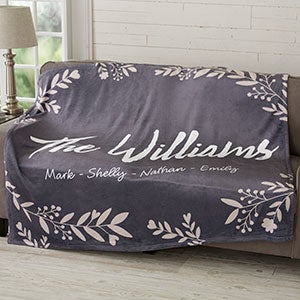 Cozy Home Personalized 50x60 Plush Fleece Blanket - 19265