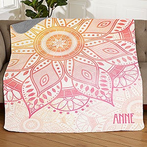 Mandala Personalized 50x60 Quilted Blanket - 19304-Q