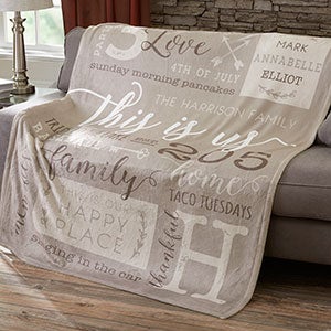 This Is Us Personalized 50x60 Fleece Blanket - 19310