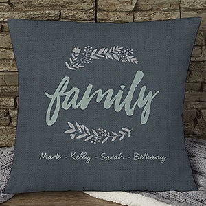 Cozy Home 18" Personalized Throw Pillow - 19313-L