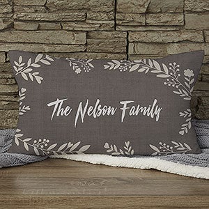 Cozy Home Personalized Lumbar Throw Pillow - 19313-LB