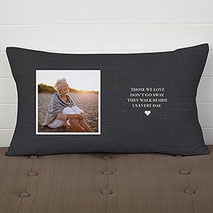 Heaven In Our Home Personalized Lumbar Velvet Memorial Pillow - 19317-LBV