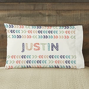 Stencil Boy Name Personalized 20" x 40" King Pillowcase - 19327-K