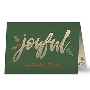 Cozy Christmas Premium Holiday Card - 19340-P