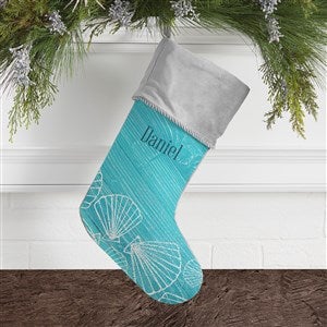 Coastal Home Personalized Grey Christmas Stocking - 19355-GR