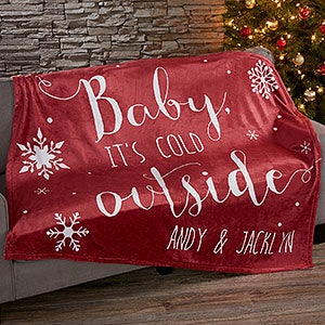 Christmas Quotes Personalized 60x80 Plush Fleece Blanket - 19359-L