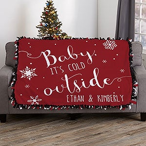 Christmas Quotes Personalized 50x60 Tie Blanket - 19359-T