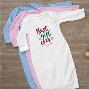 Best Gift Ever Personalized Christmas Baby Gown - 19393-G