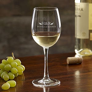 Personalized Logo 12oz. White Wine Glass - 19397