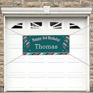 Birthday Boy Personalized Party Banner - 20x48 - 19404-S