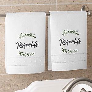 Cozy Home Personalized Linen Guest Towel Set - 19435