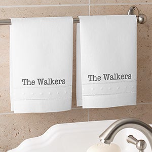 Classic Celebrations Personalized Linen Guest Towel Set - 19436