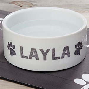 Farmhouse Pet Personalized Dog Bowl- Large - 19441-L