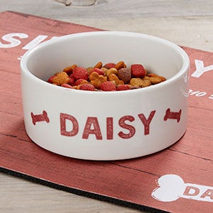 Farmhouse Pet Personalized Dog Bowl - Small - 19441-S