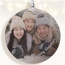 Family Memories Premium Photo Ornament- 3.75 Wood - 1 Sided - 19443-1W
