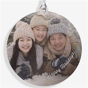 Family Memories Premium Photo Ornament- 3.75 Wood - 1 Sided - 19443-1W