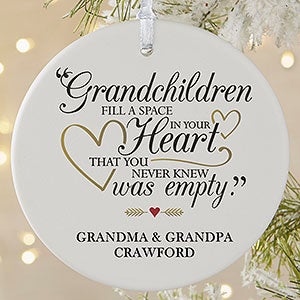 Grandparents Are Special Personalized Ornament- 3.75 Matte - 1 Sided - 19444-1L