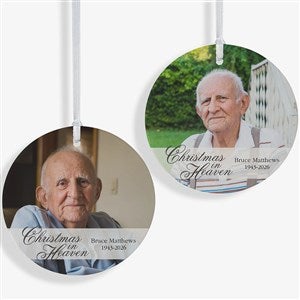 Christmas In Heaven Large 2 Sided Memorial Photo Ornament - 19445-2L
