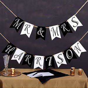 Write Your Own Personalized Wedding Bunting Banner - 32 Flags - 19448-32