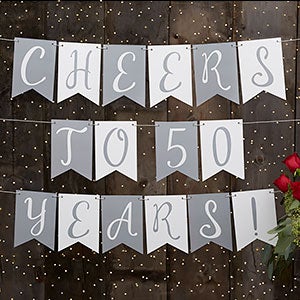 Write Your Own Personalized Anniversary Bunting Banner - 32 Flags - 19449-32