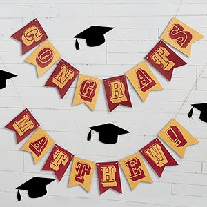Write Your Own Personalized Graduation Bunting Banner - 16 Flags - 19451