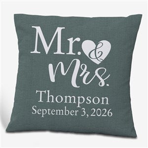 Elegant Couple Personalized 18 Throw Pillow - 19458-L