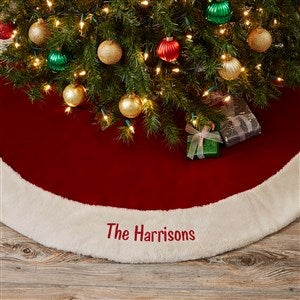 Velvet Elegance Personalized Tree Skirt - 19460