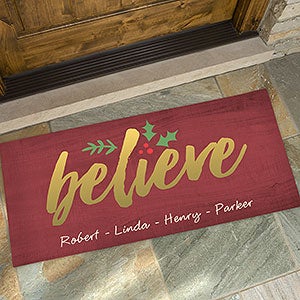 Cozy Christmas Personalized Oversized Doormat- 24x48 - 19462-O