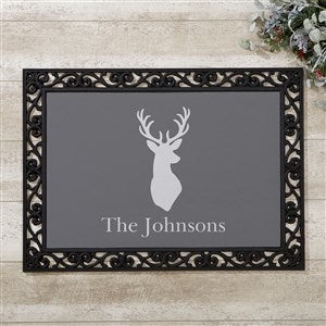 Winter Silhouette Personalized Doormat- 18x27 - 19463