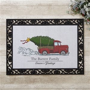 Classic Christmas Personalized Doormat- 18x27 - 19464
