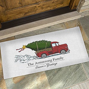 Classic Christmas 24x48 Personalized Doormats - 19464-O