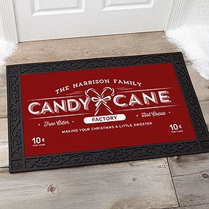 Vintage Holiday Personalized Doormat- 20x35 - 19465-M