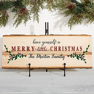 Merry Christmas Personalized Basswood Planks-Large - 19470-L