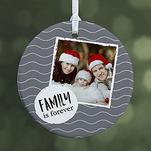 Photo Message Personalized Christmas Ornament- 2.85 Glossy - 1-Sided - 19482-1