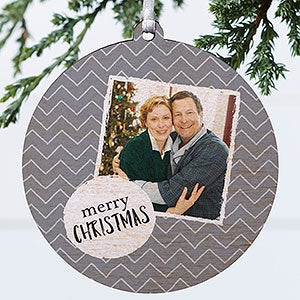 Photo Message Personalized Christmas Ornament- 3.75 Wood - 1-Sided - 19482-1W