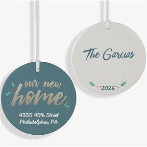 New Home Personalized Christmas Ornament - 19484-2L